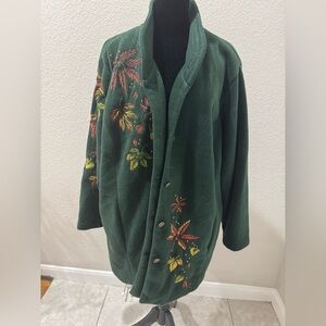 Bob Mackie Green Floral Jacket